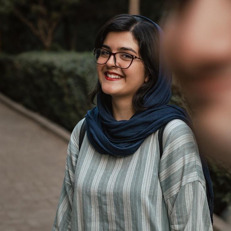 Portrait of Nova Rojas, group coordinator and fusion cooking expert